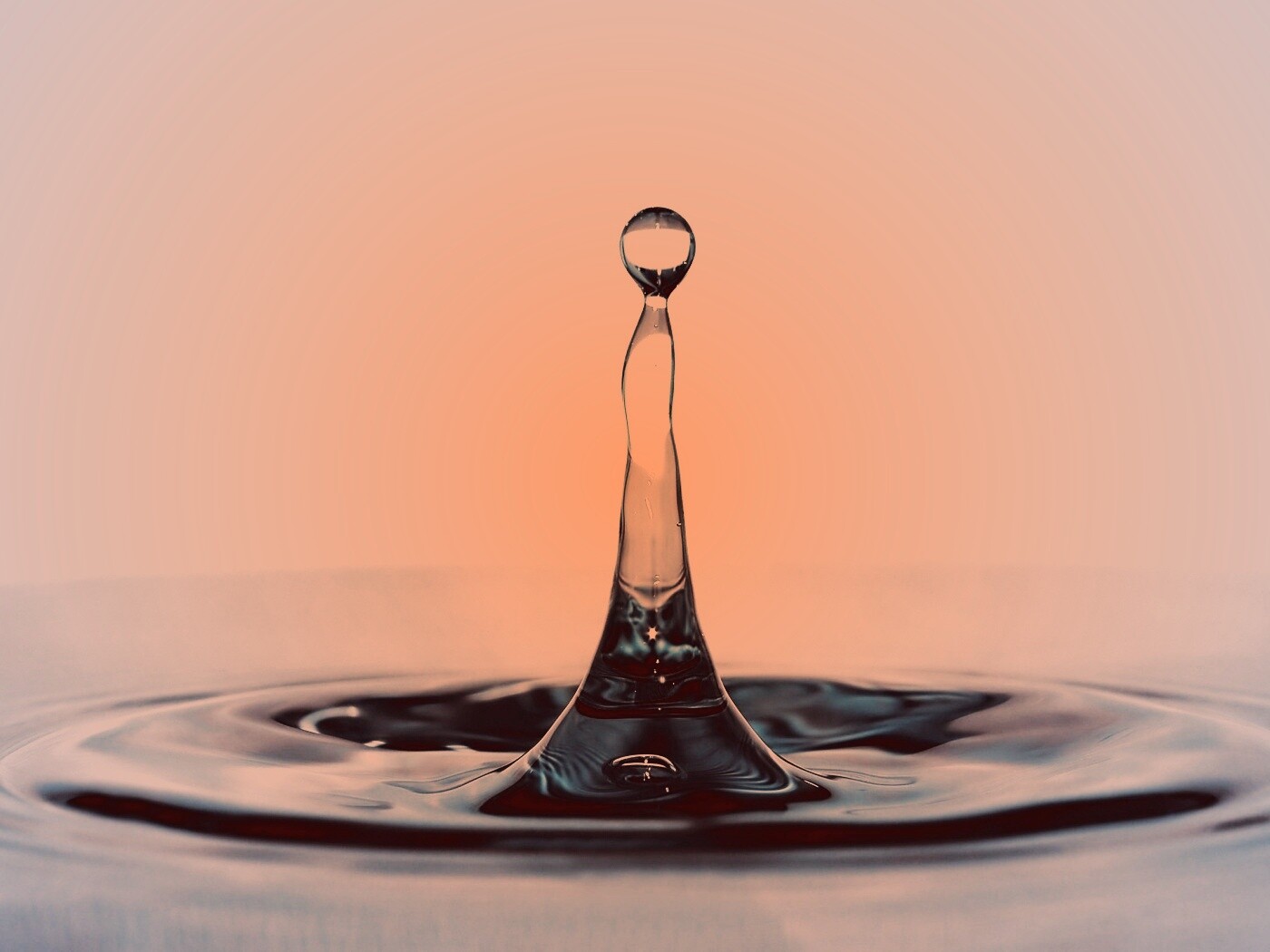 Падение капли обои