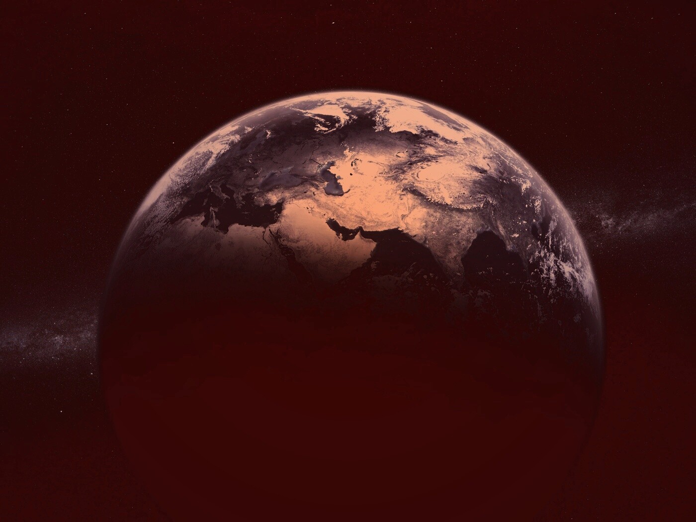 Северное полушарие Земли обои