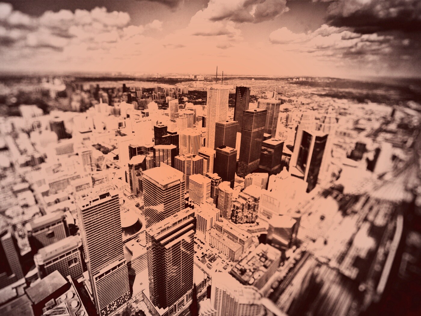 ЧБ фото города обои