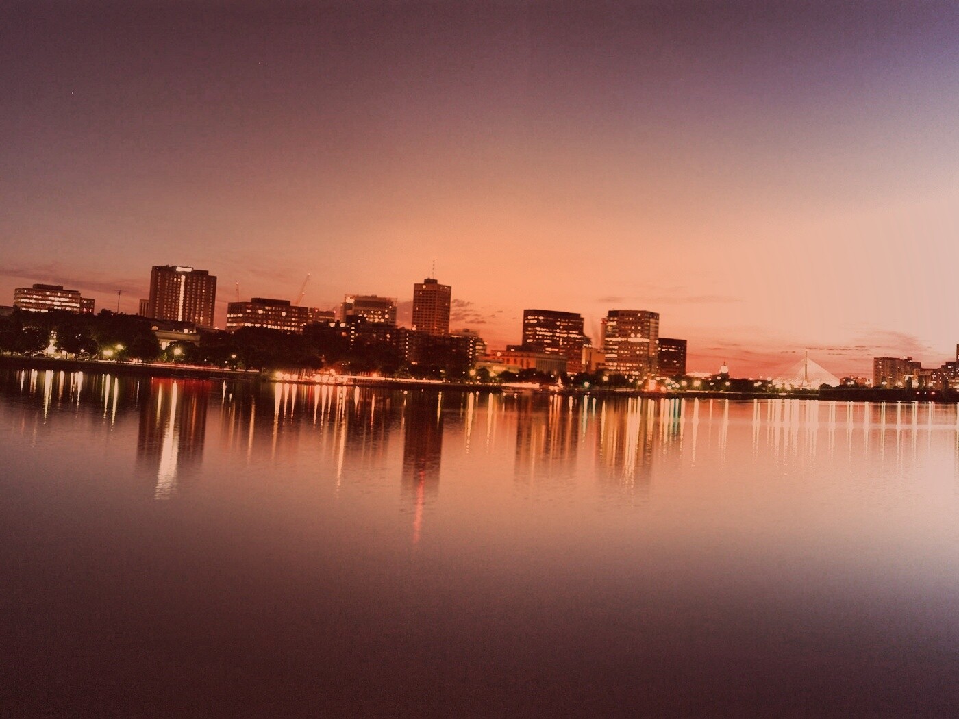 Панорама Бостона обои