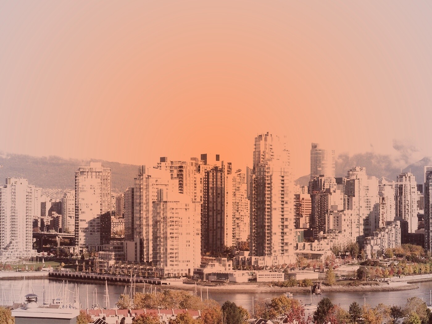 Панорама города обои