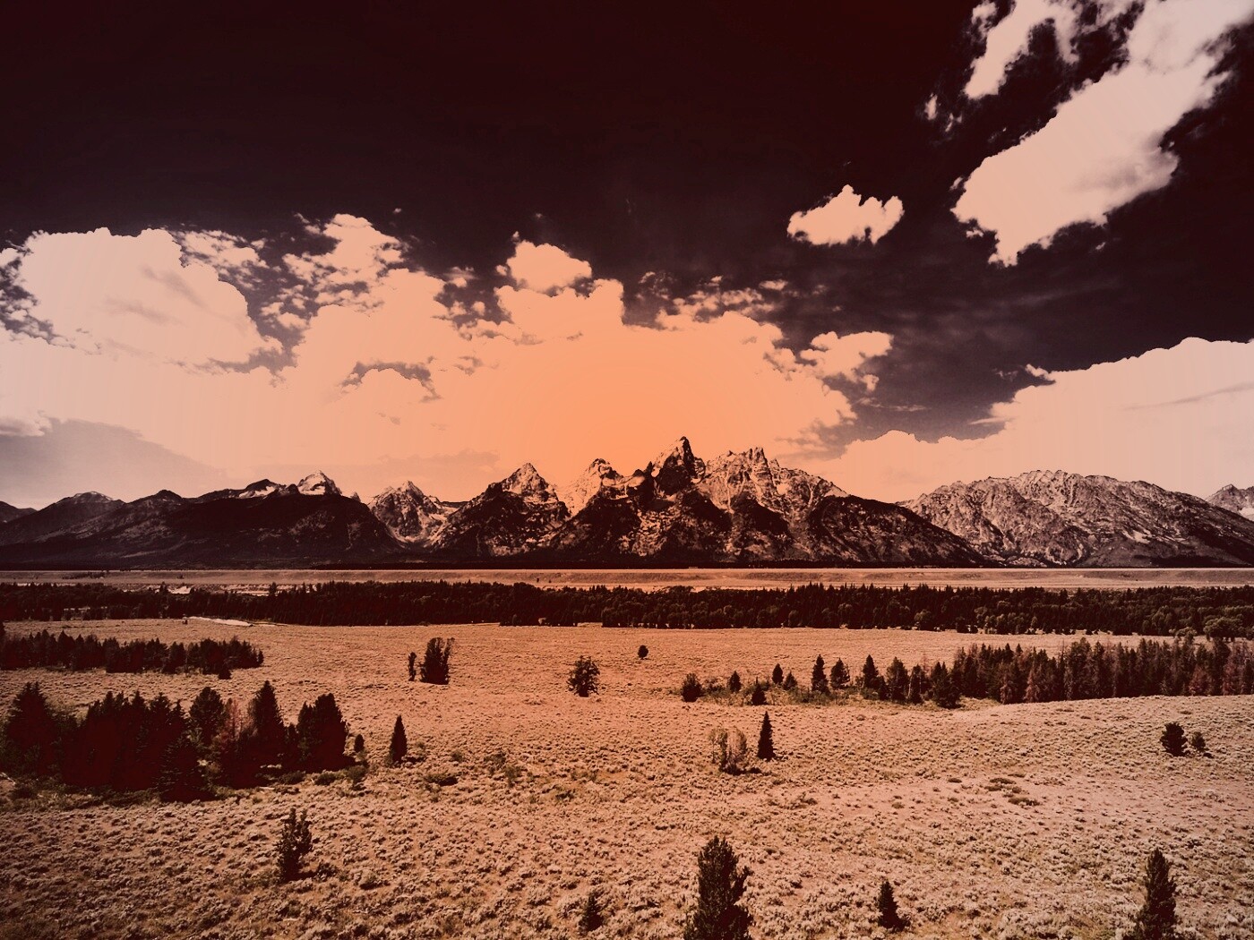 Степь и горы обои