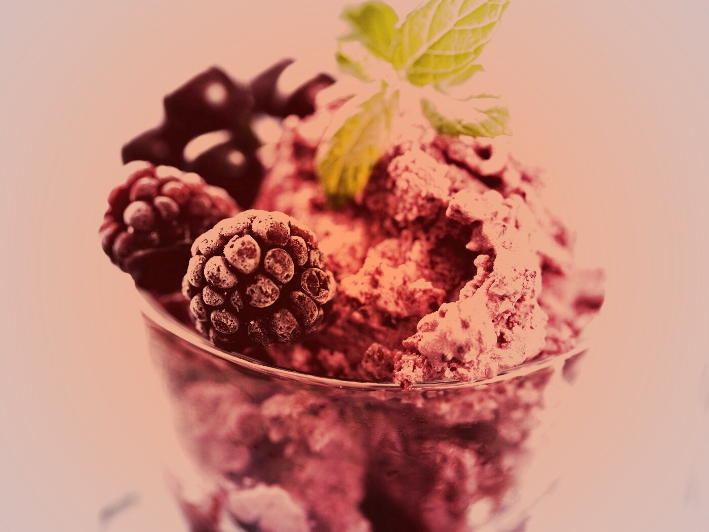 Ягодное мороженное обои