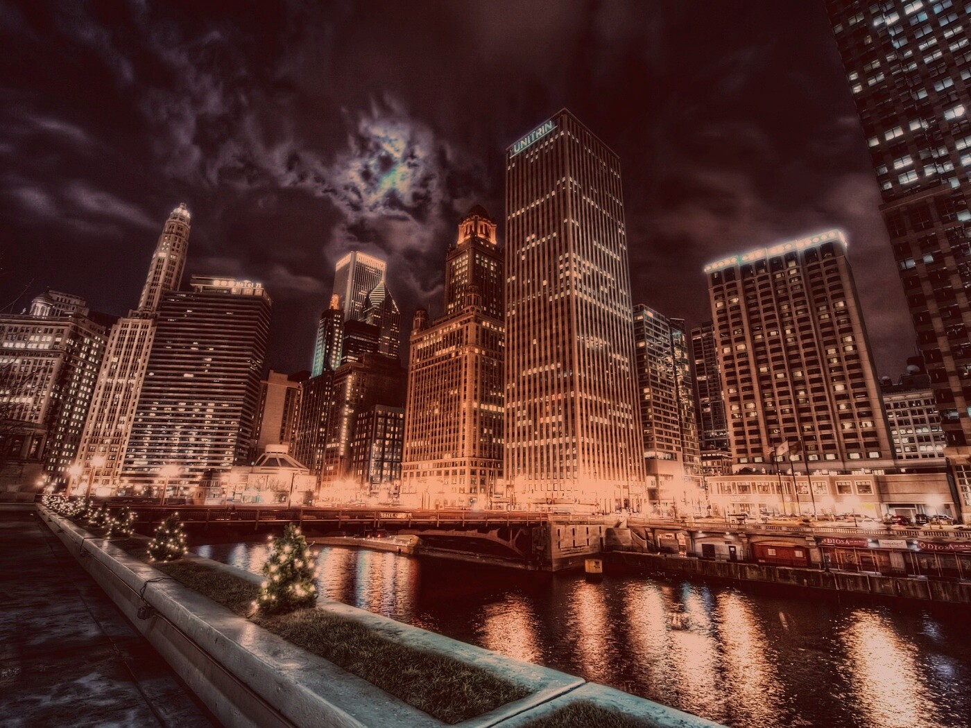 Потрясающий городской вид обои