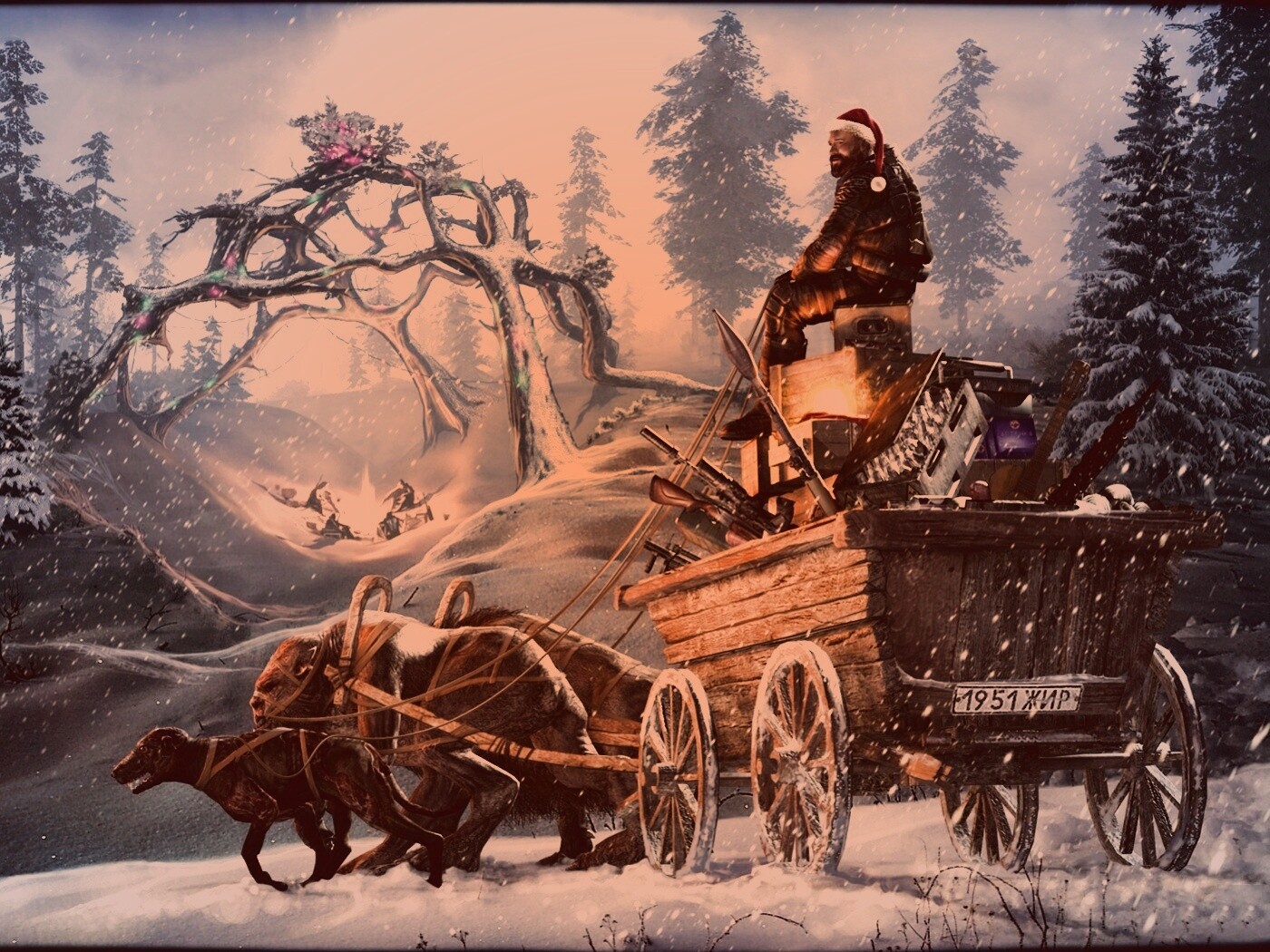 Новогодний Сталкер обои