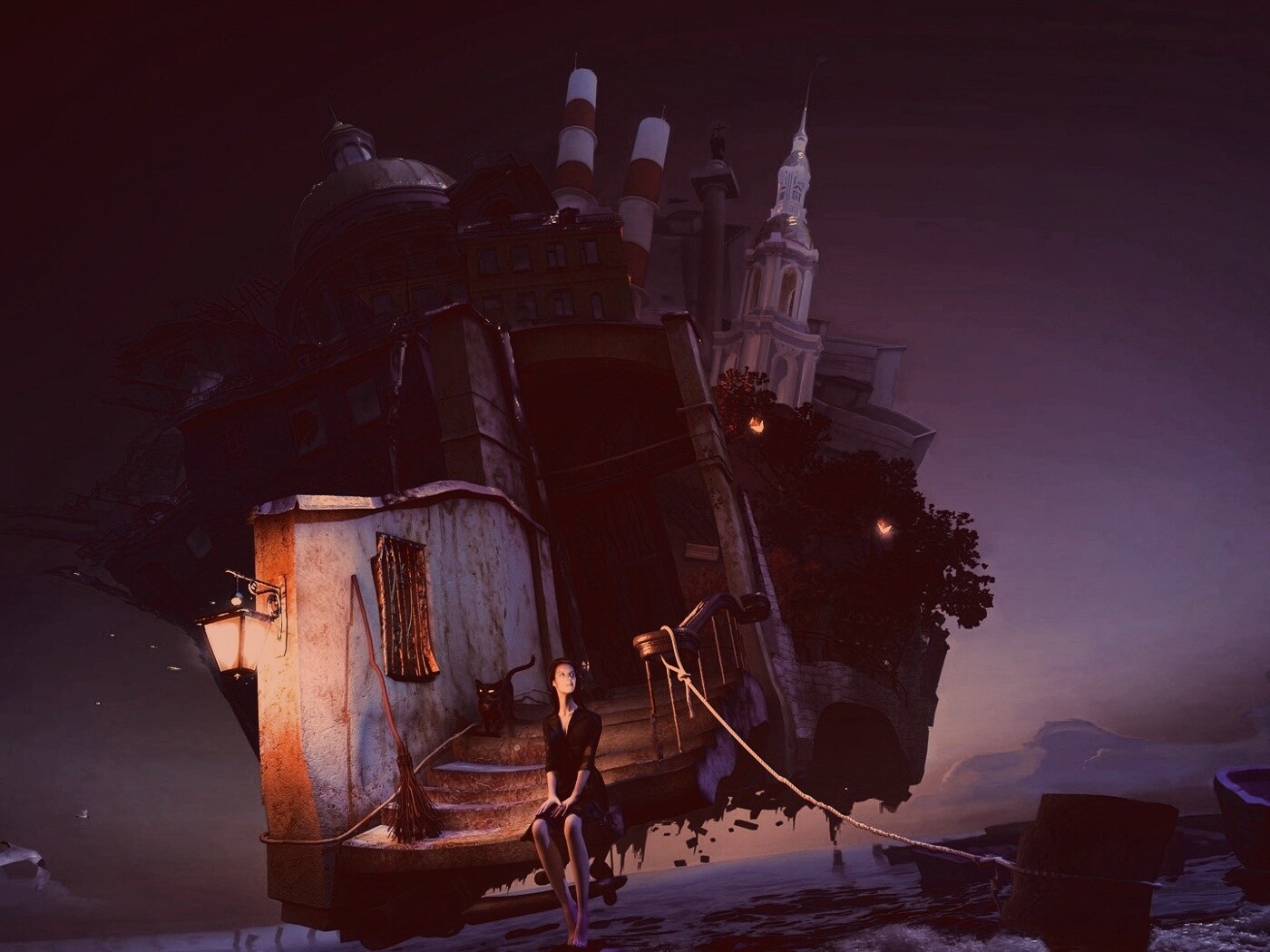 Мрачный Питер обои