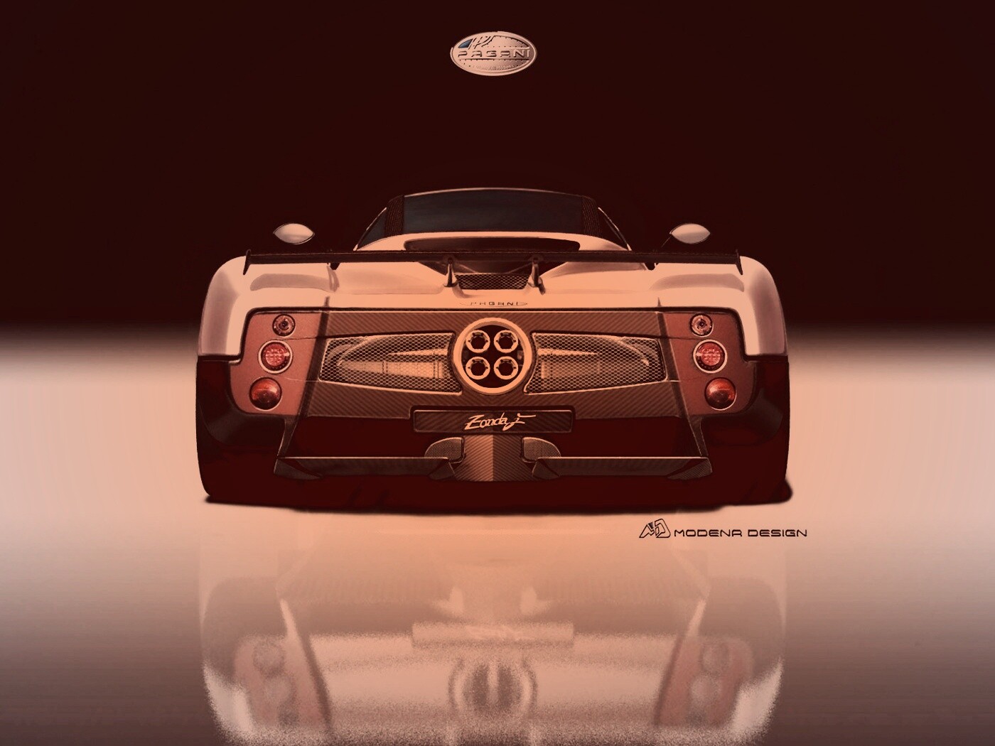Pagani Zonda рендер обои
