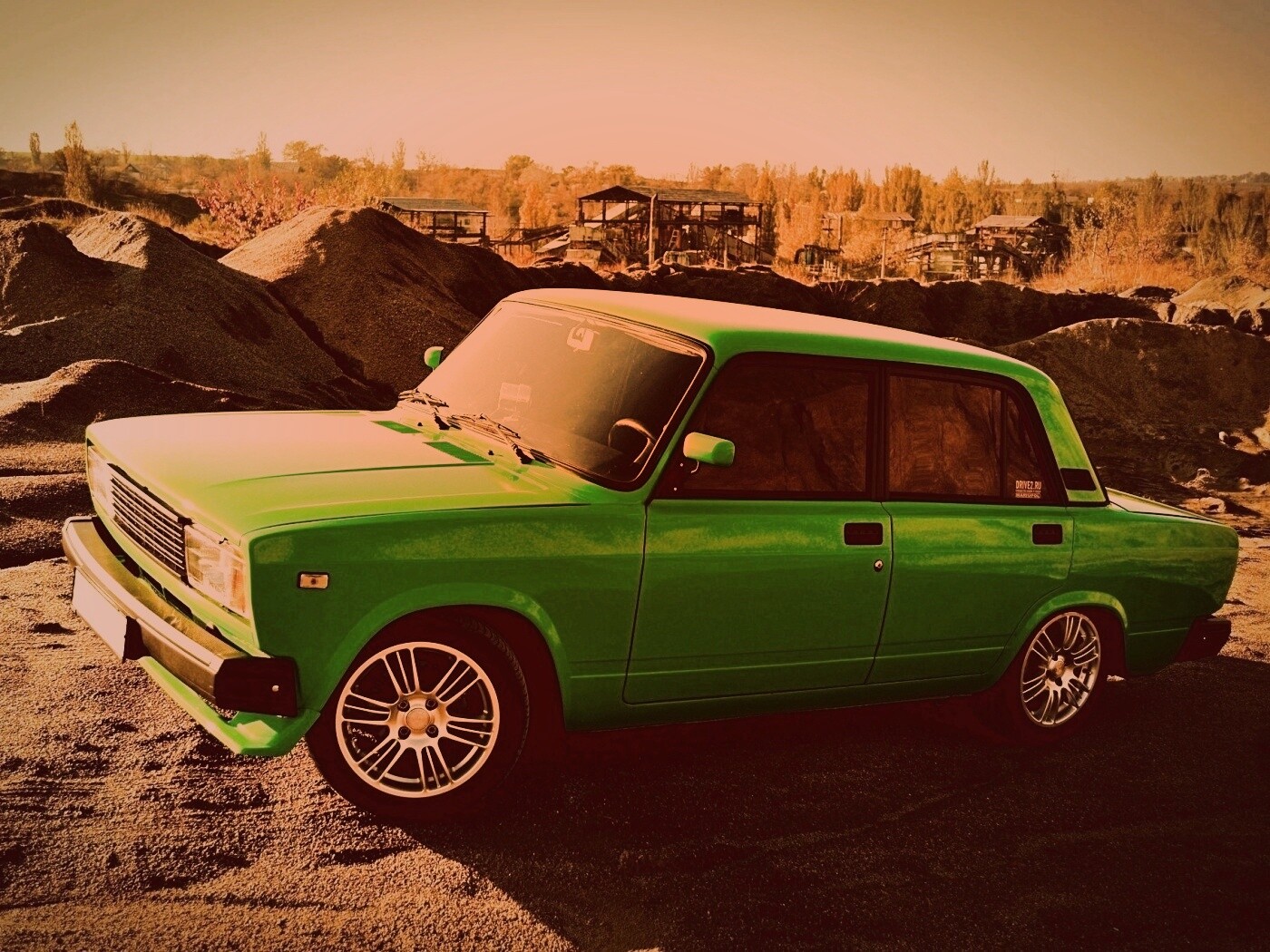 Кислотные жигули обои