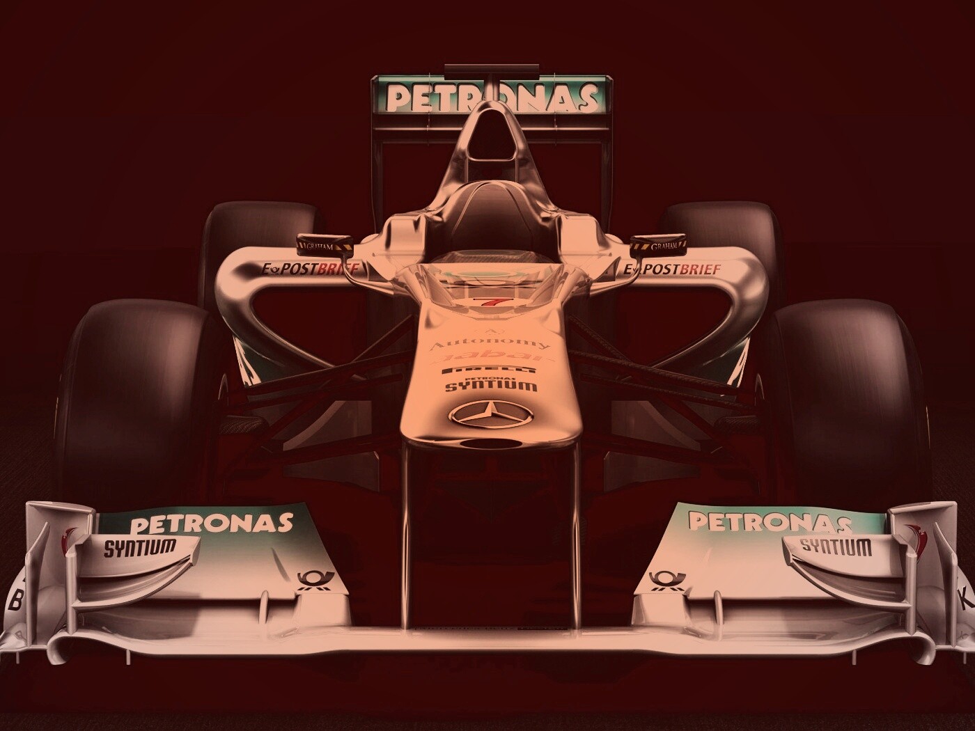 Болид Мерседес обои