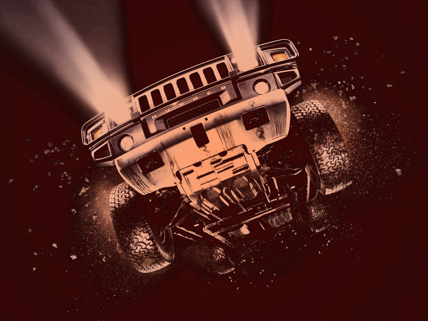 Хаммер в полете обои