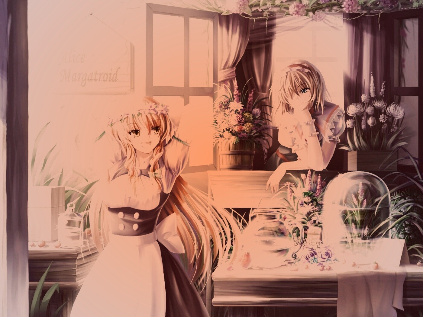 Анимешное утро обои