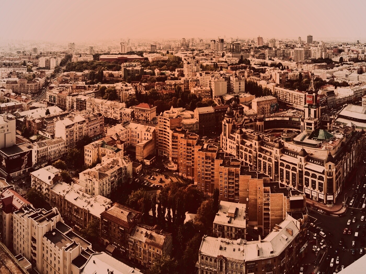 Киевская панорама обои