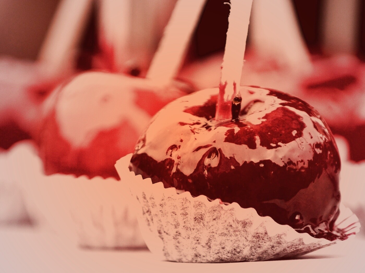 Яблочко в карамели обои