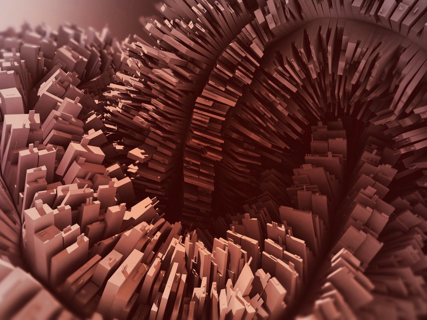 Модели домов засасывает обои