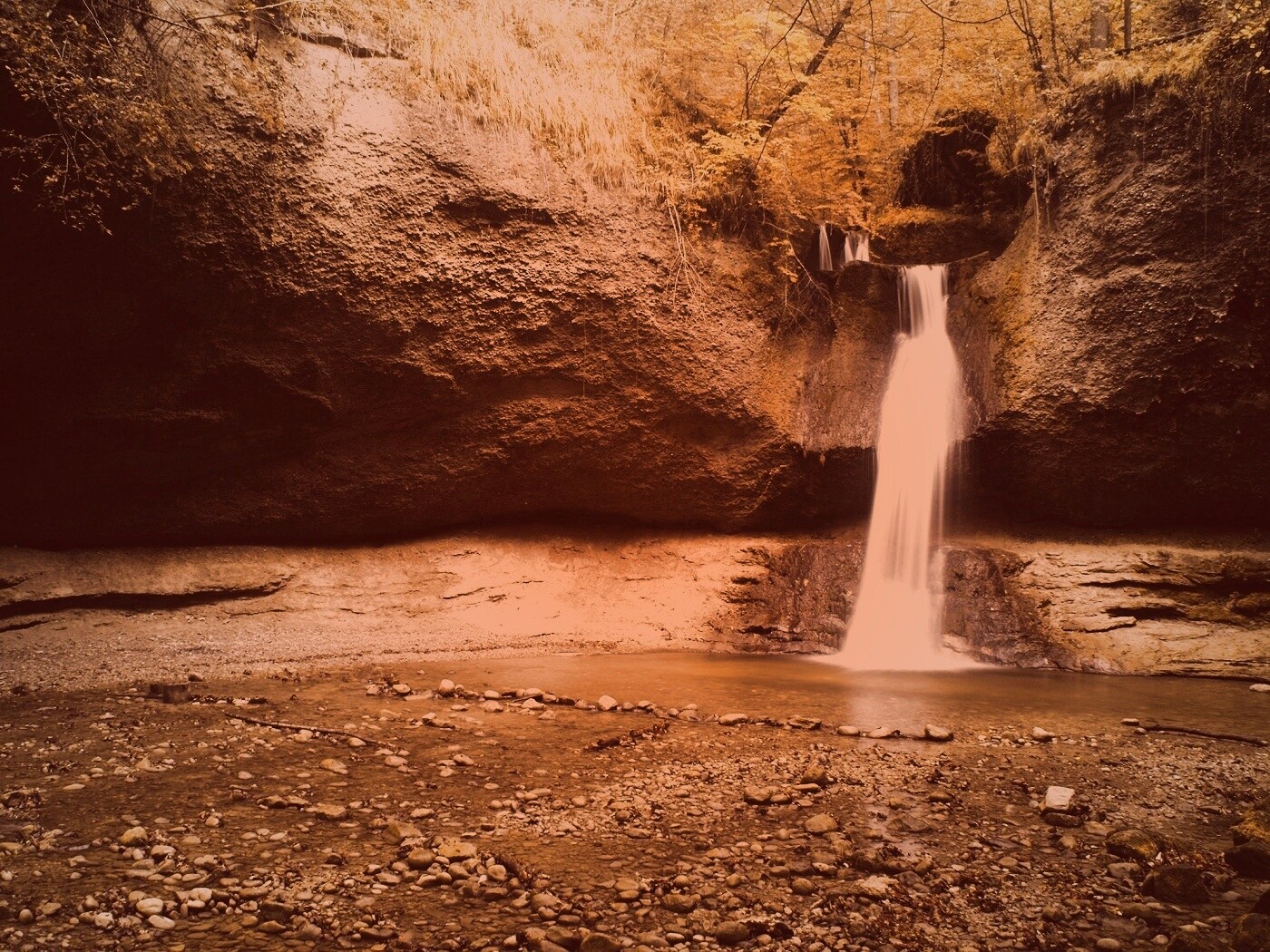 Водопад в Швейцарии обои