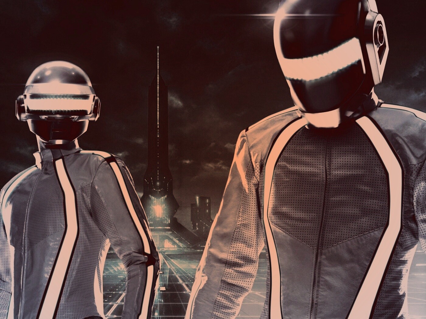 Daft Punk на съемках фильма TRON обои