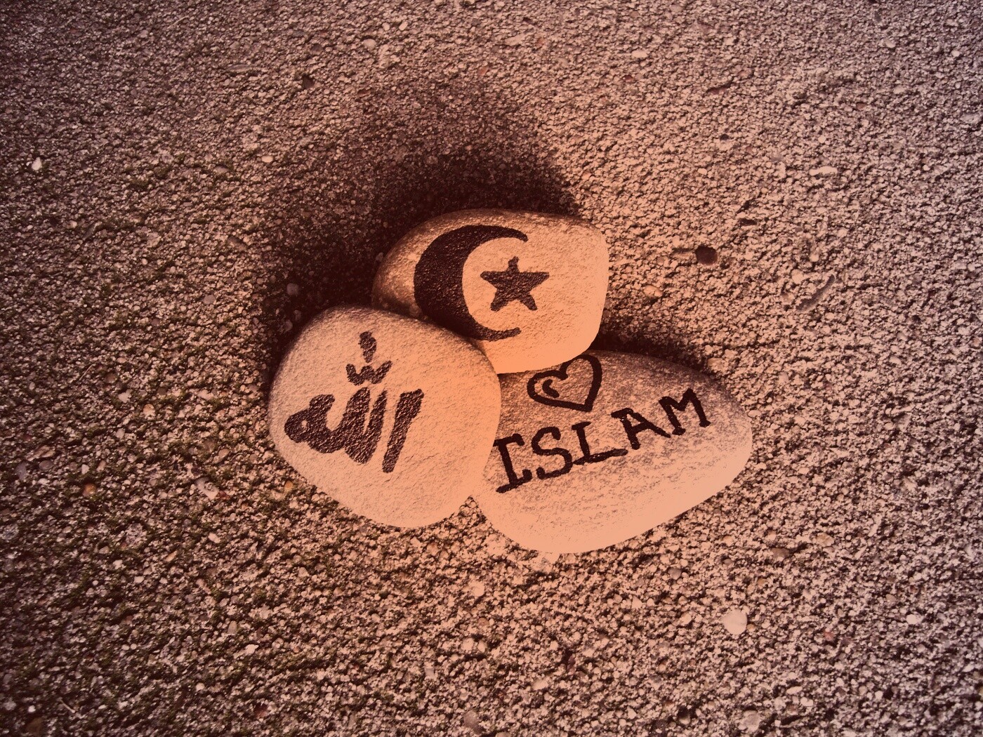 Религия на камнях обои