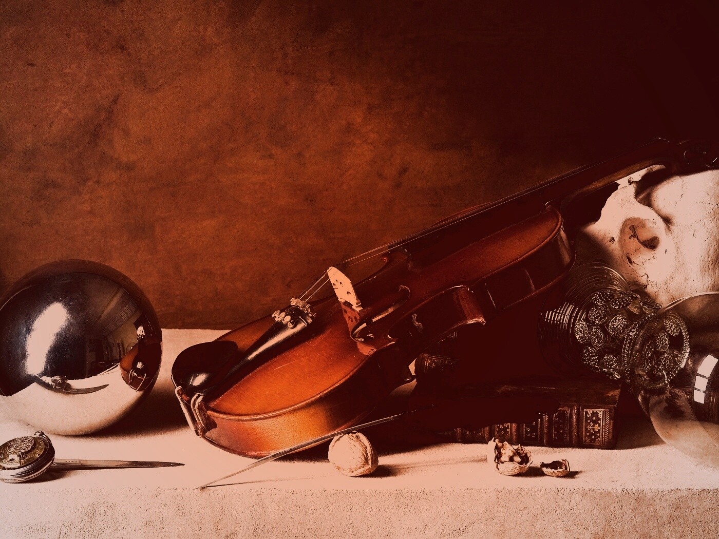 Композиция со скрипкой обои