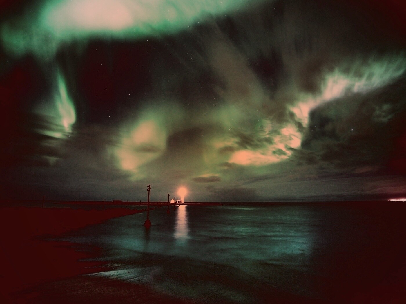 Ночь на севере обои