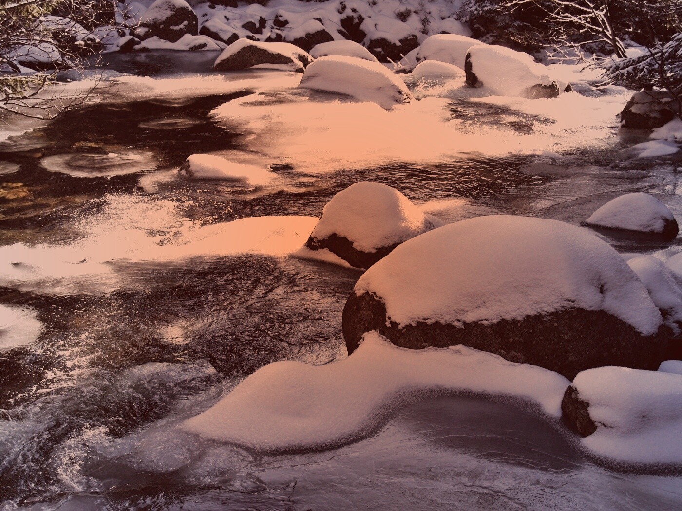 Замёрзжая речка обои