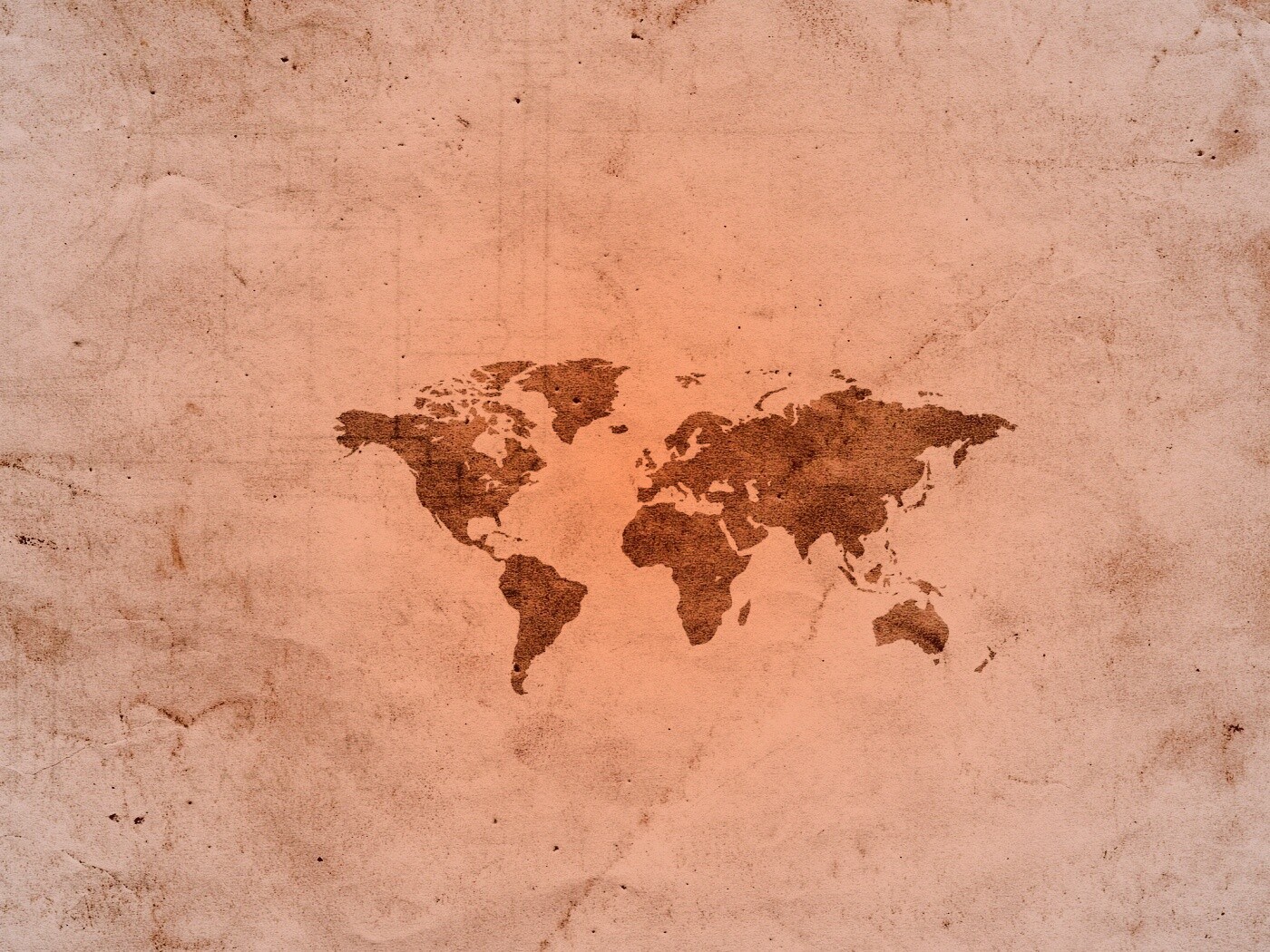 Карта мира на старой бумаге обои