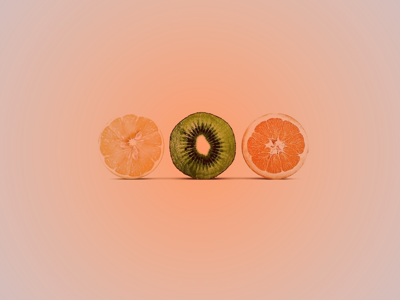 Фрукты в разрезе обои