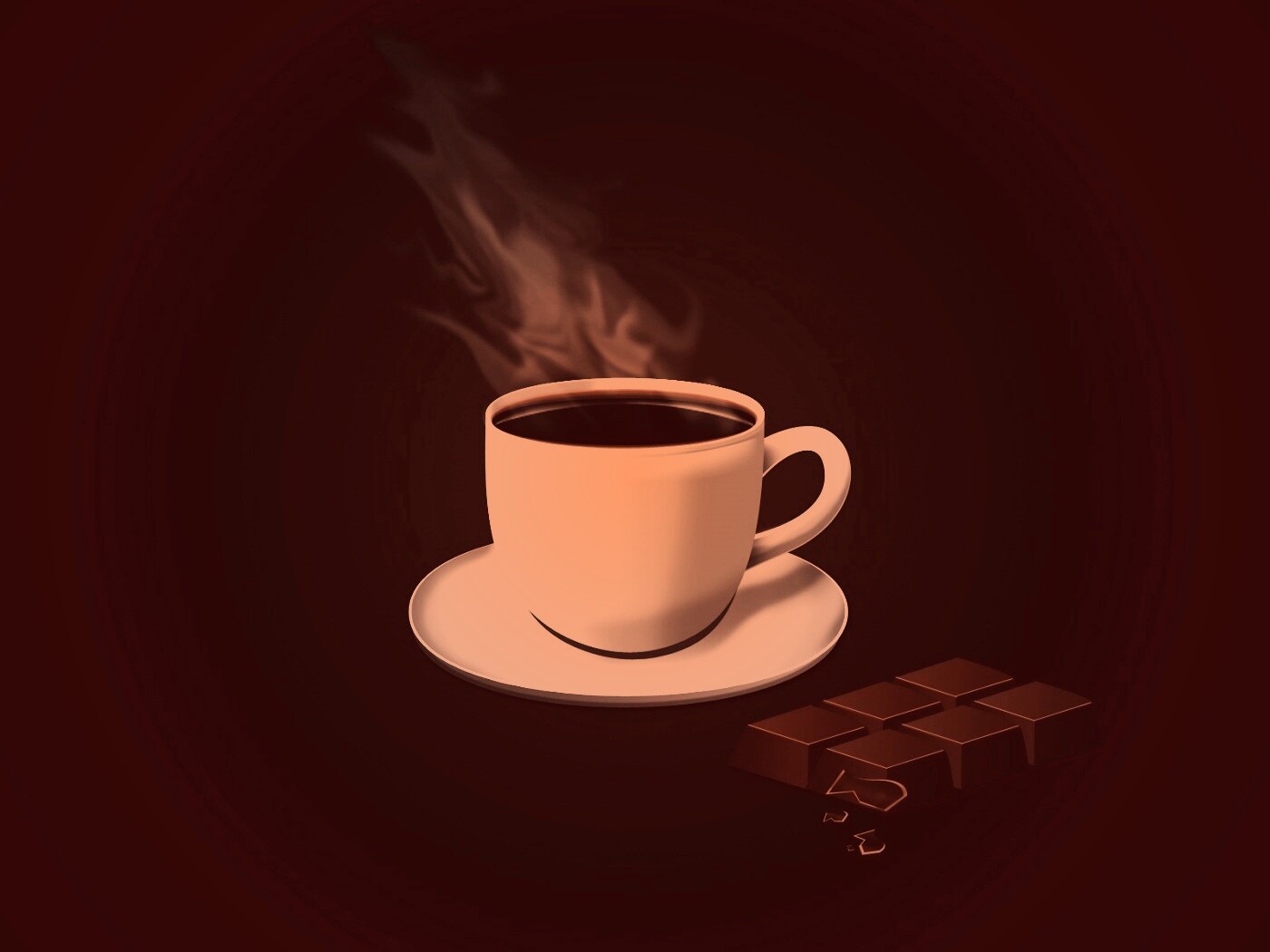 Горячий шоколад обои