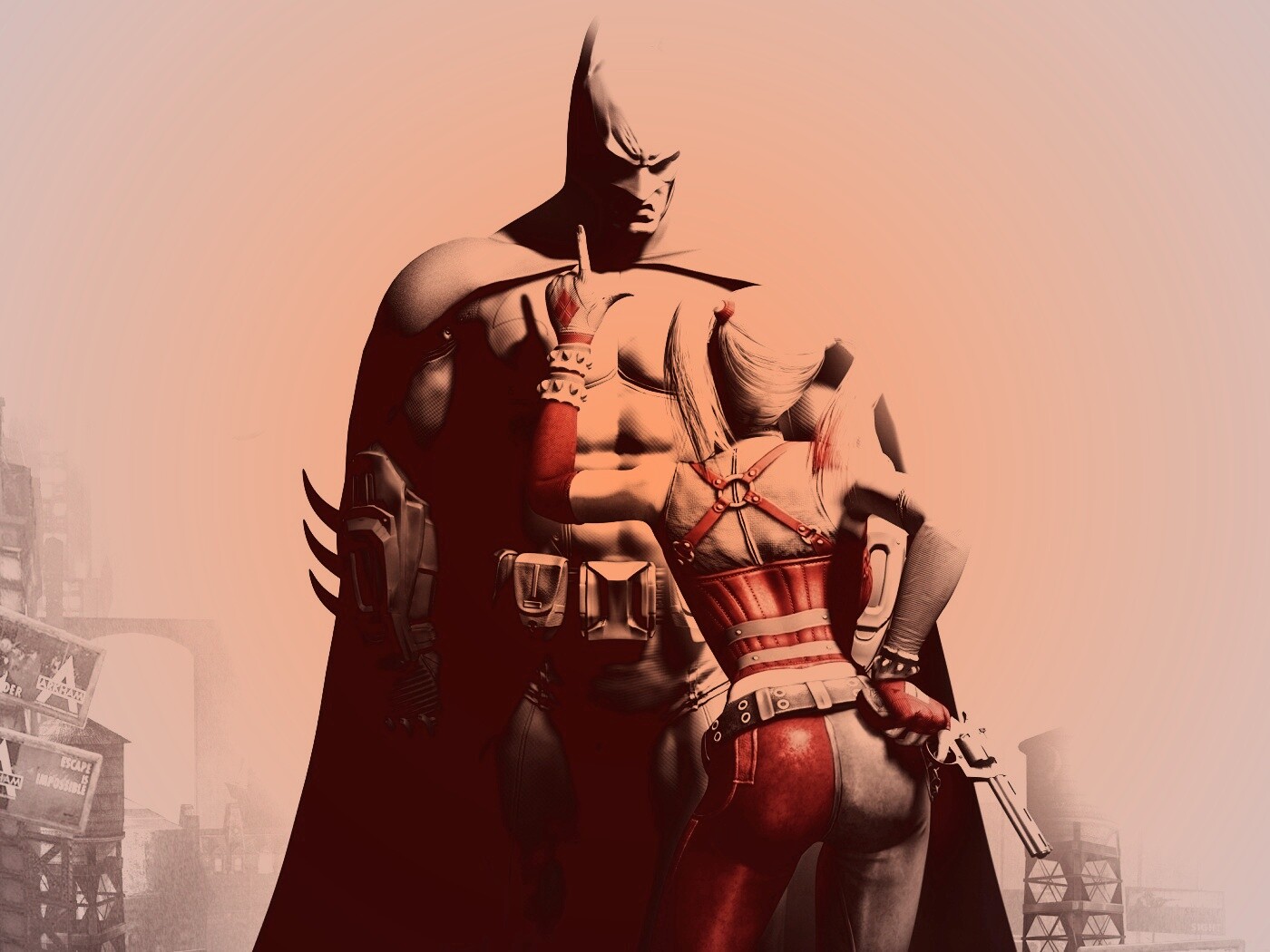 Бэтман и Харли Куин обои