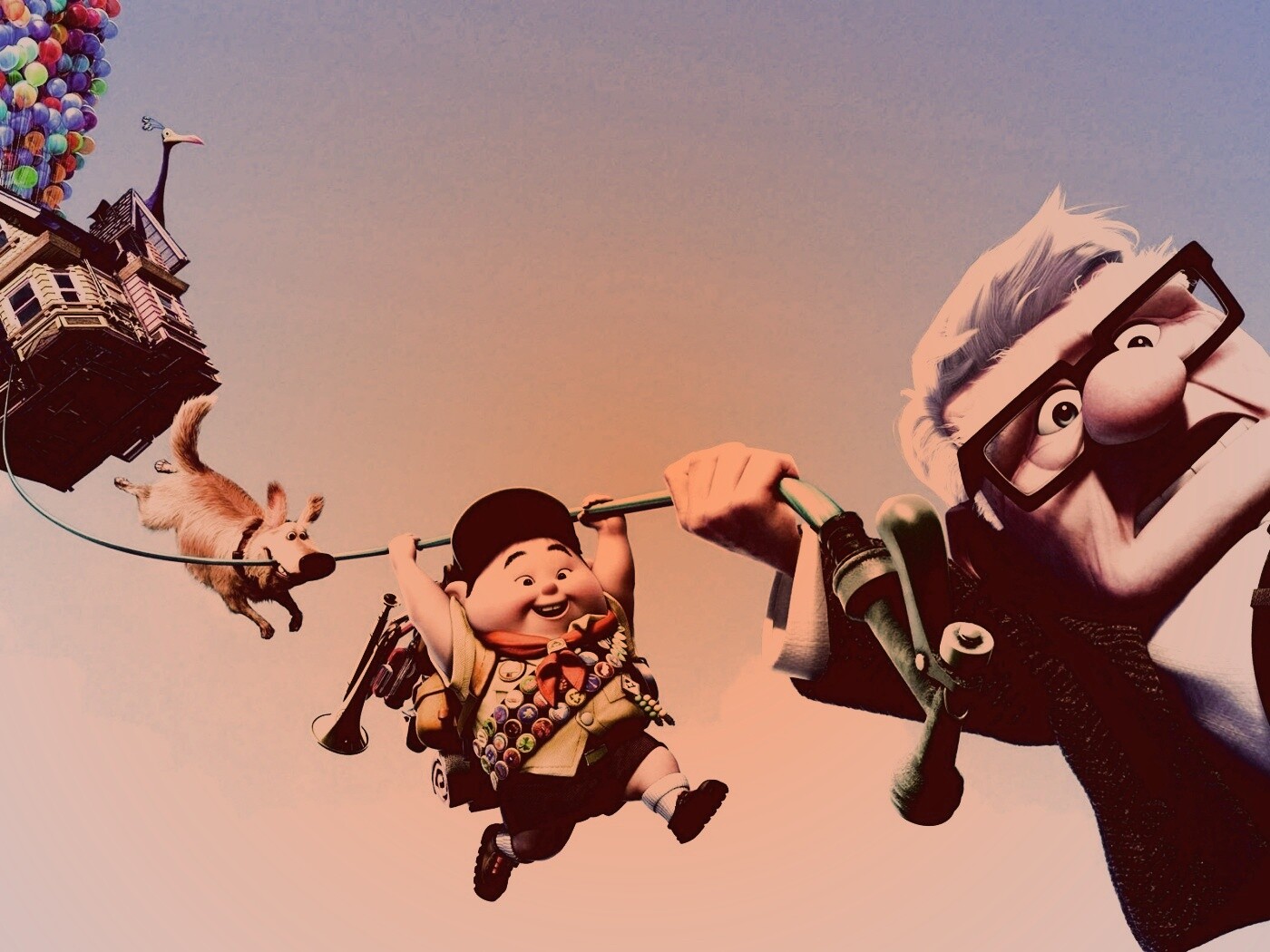Персонажи мультфильма Up обои