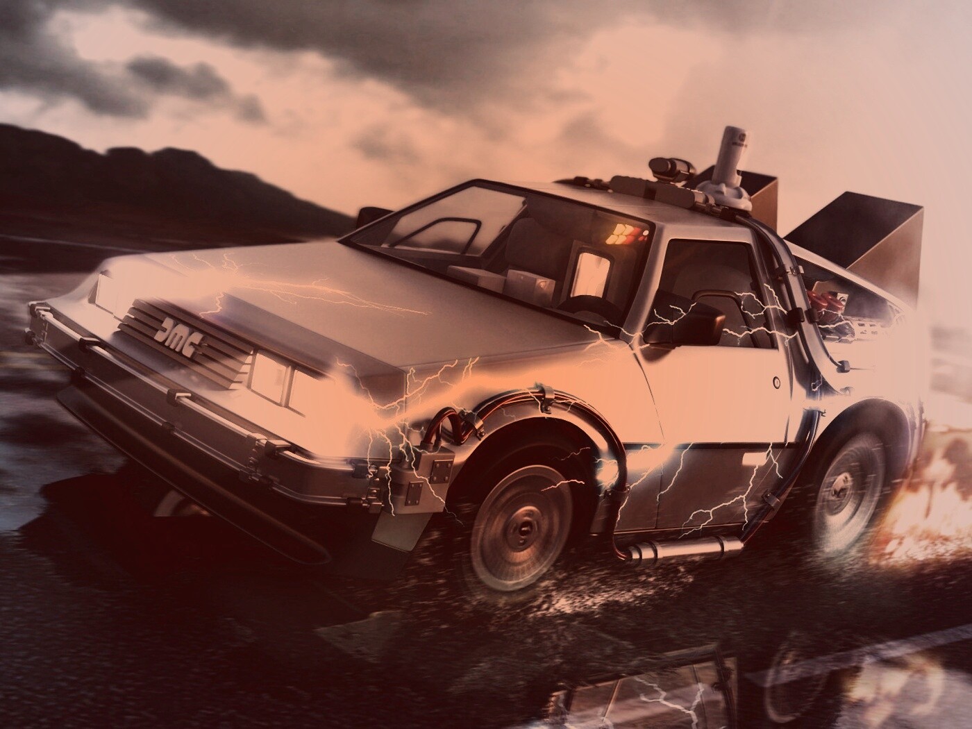 Машина времени обои