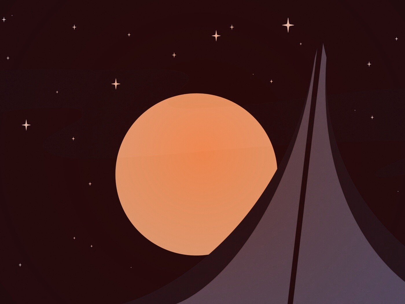 Полная луна обои