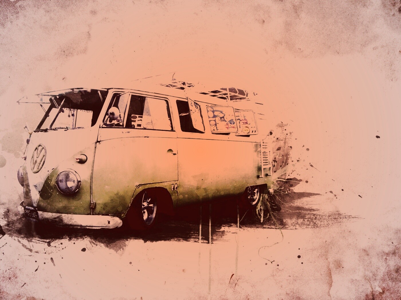 Фольксваген 56 года - лучший фургон для путешествий обои