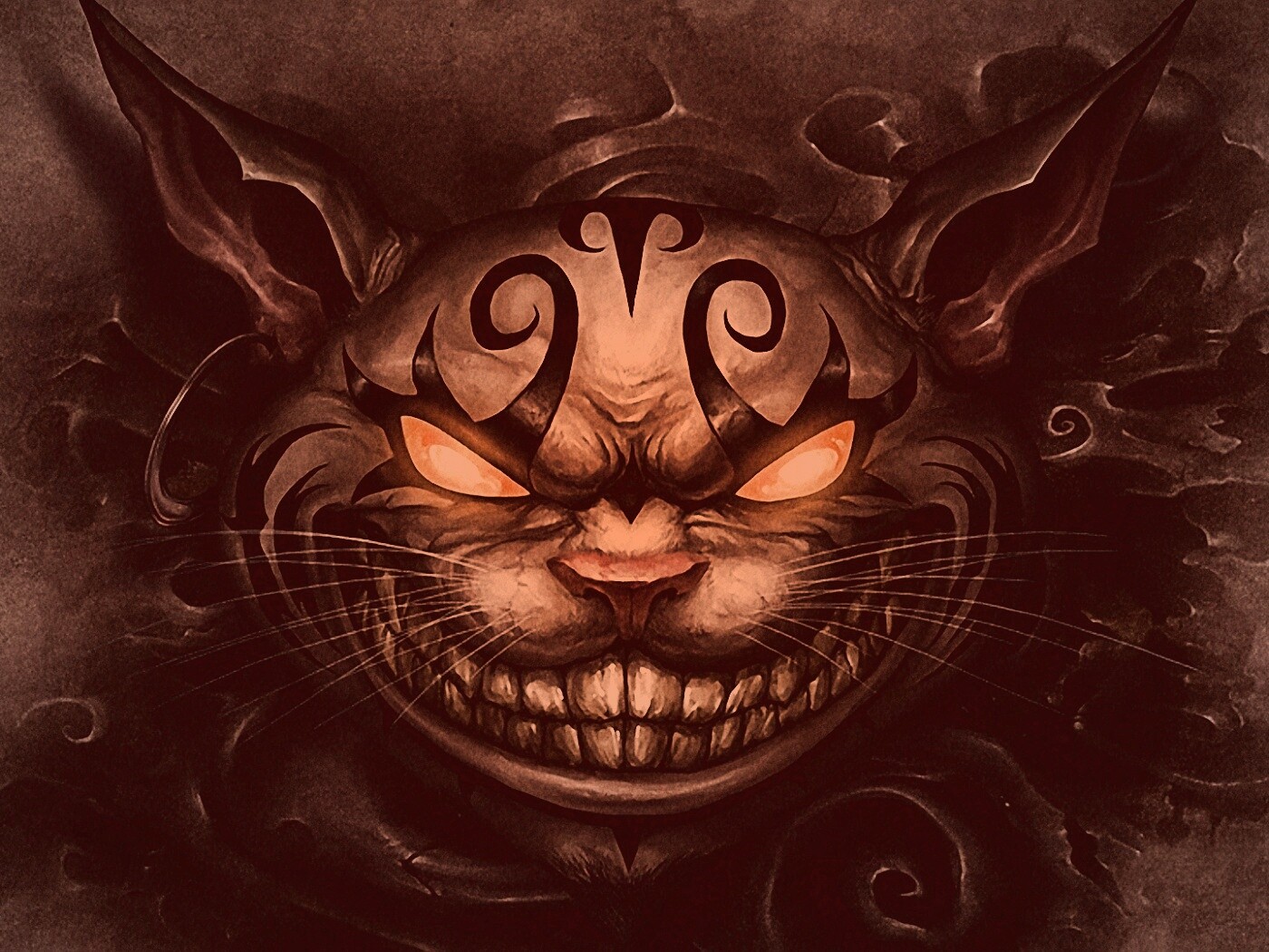 Чеширский кот American MacGee обои