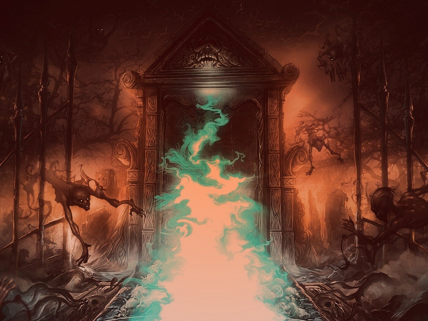 Демонические врата обои