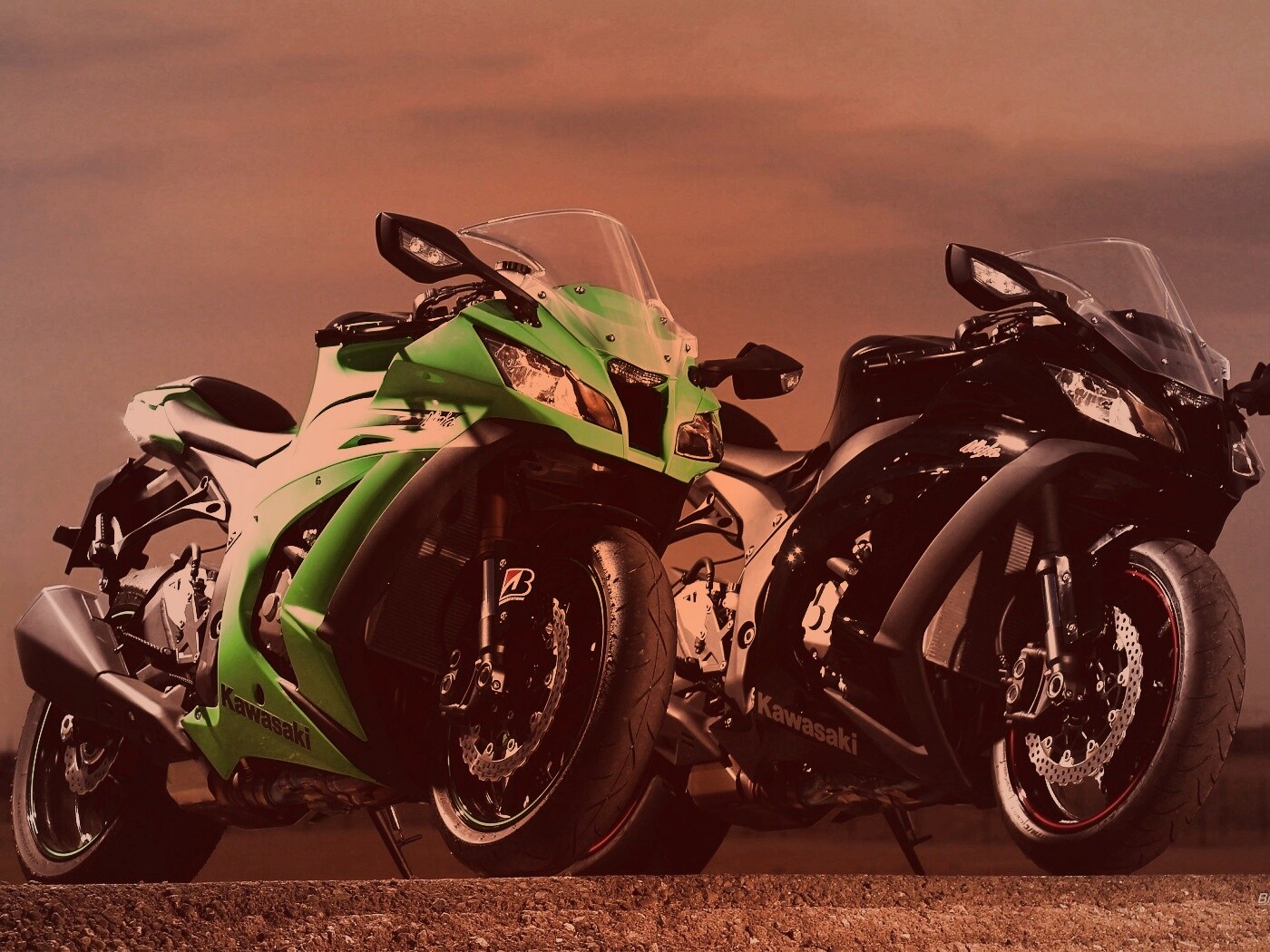 Два Кавасаки обои