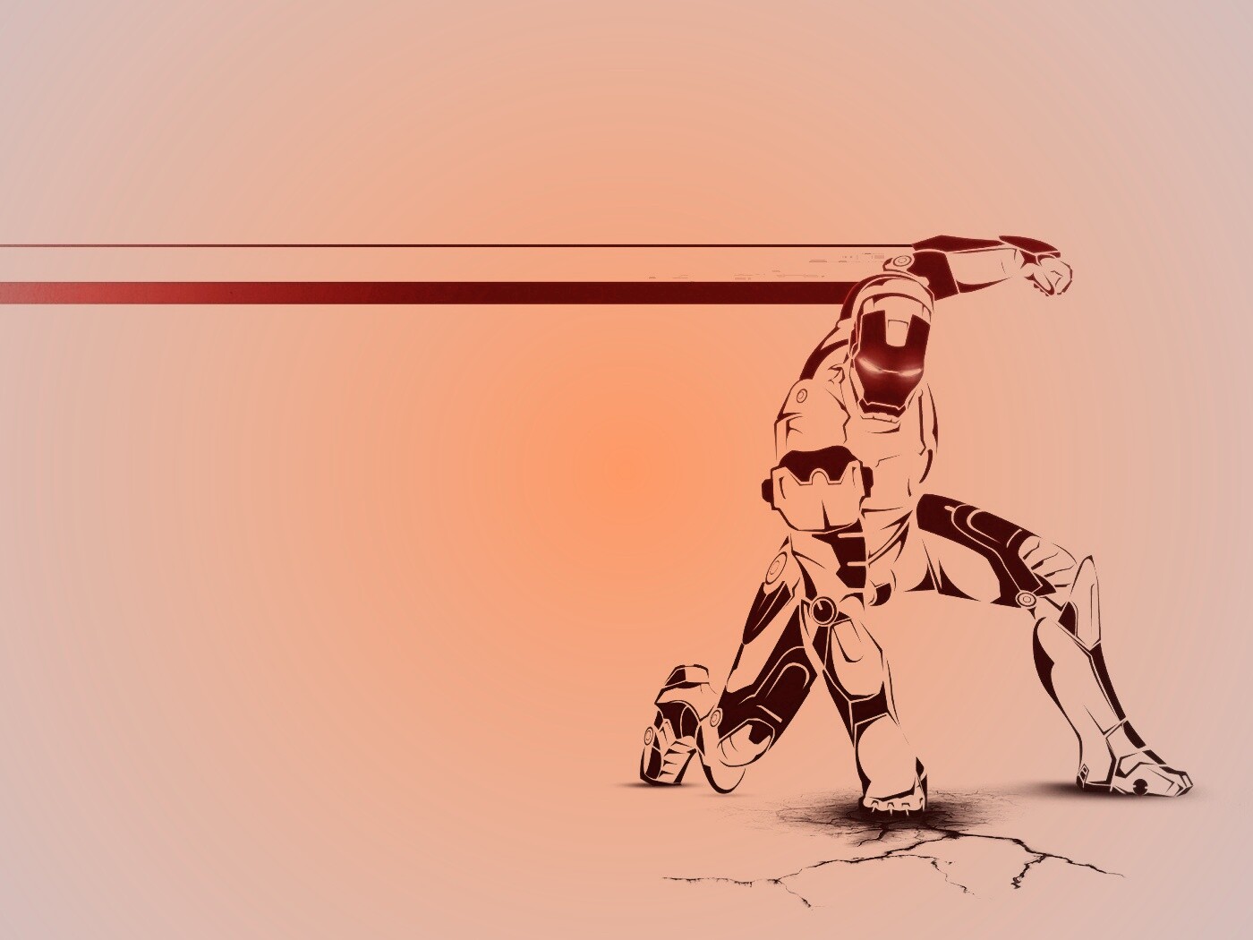 Векторный Железный Человек обои