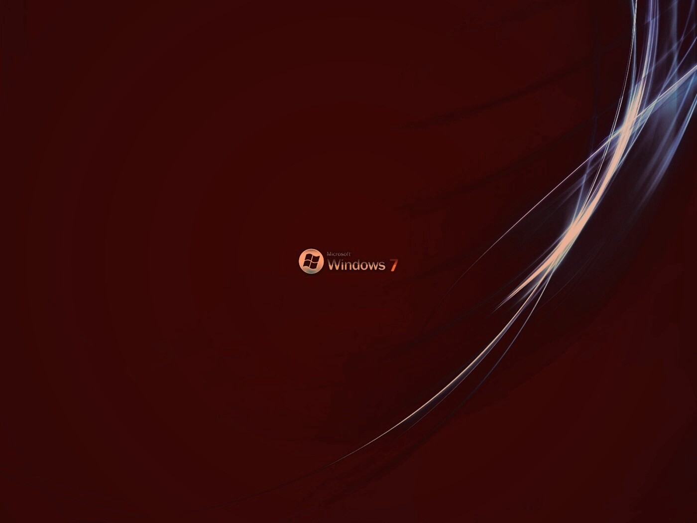 Темный фон Windows 7 обои