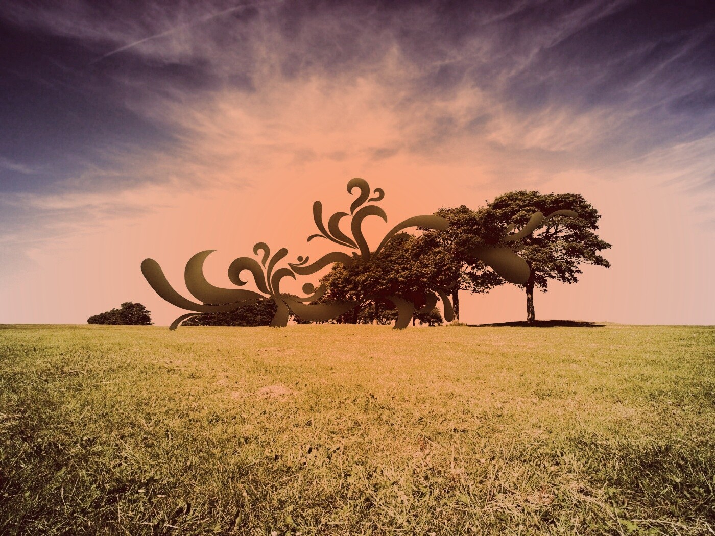 На равнине обои