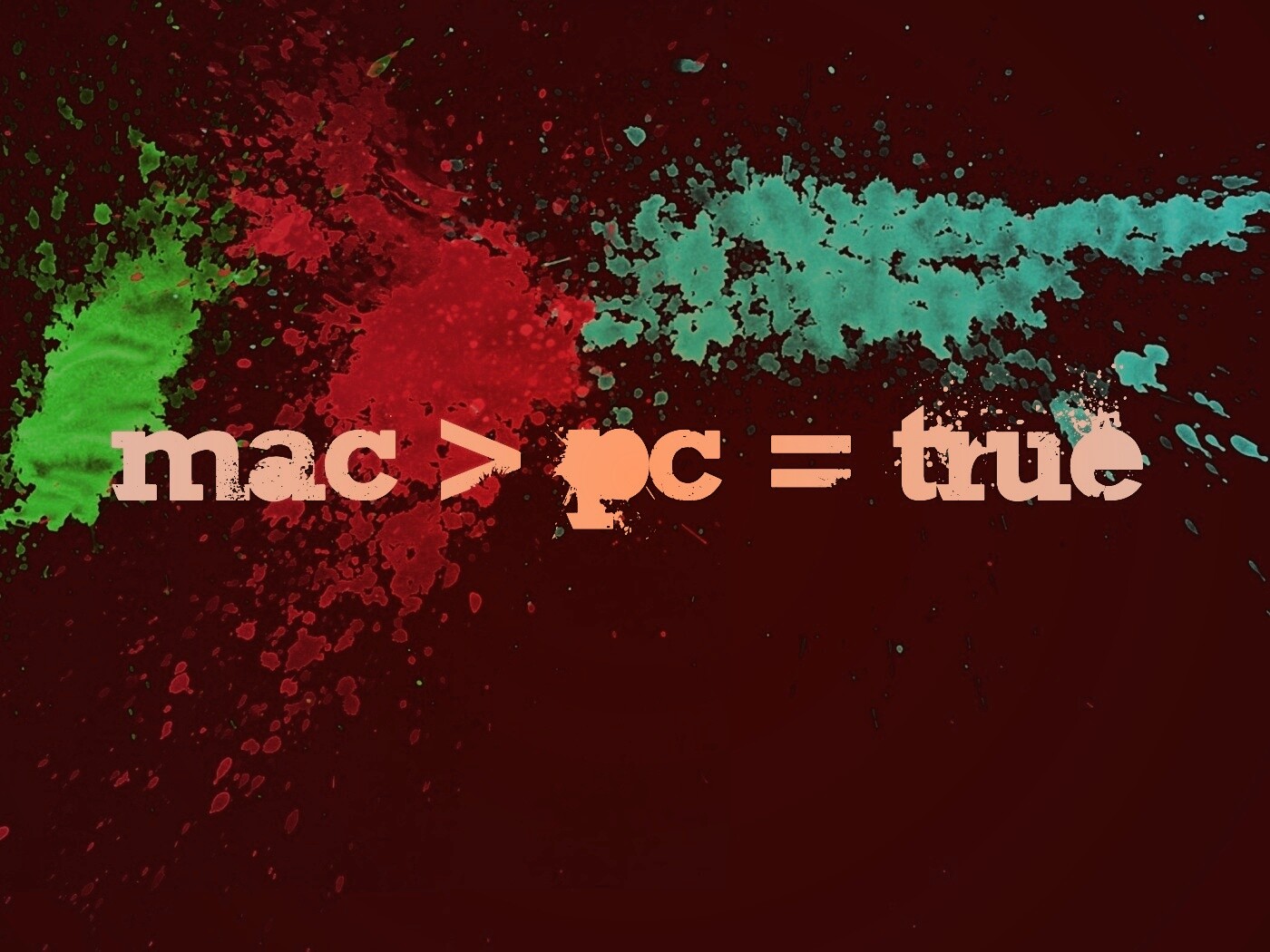 Mac лучше Pc обои