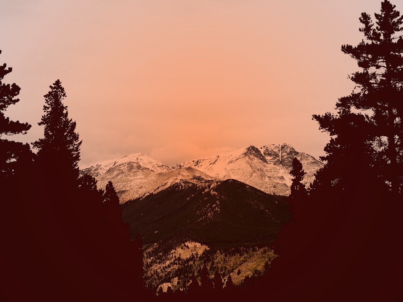 Вид на горы обои