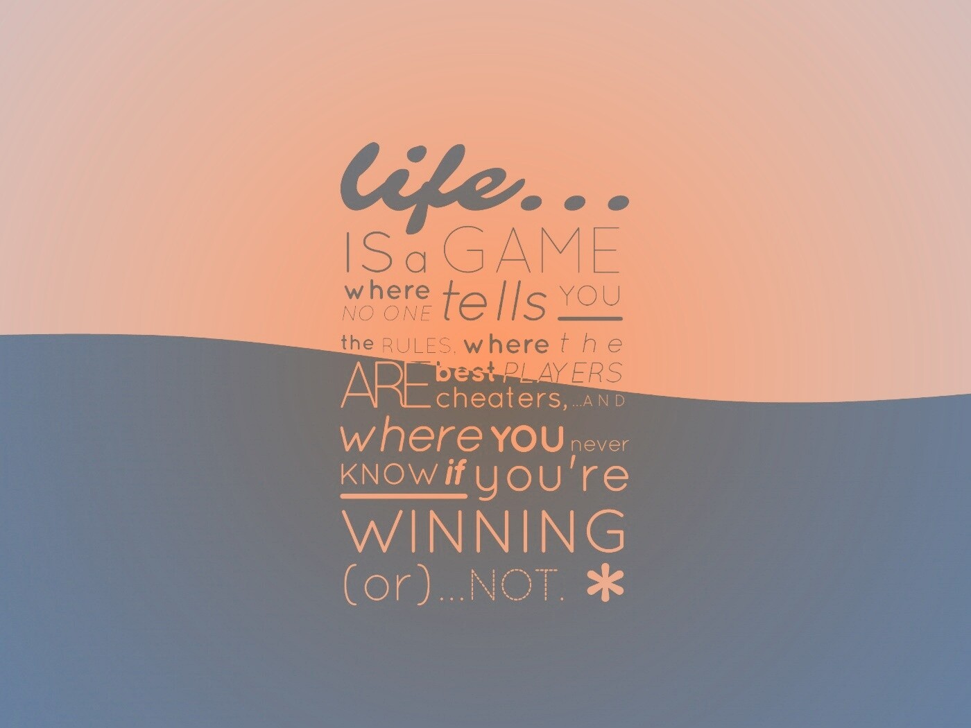 Жизнь - игра обои