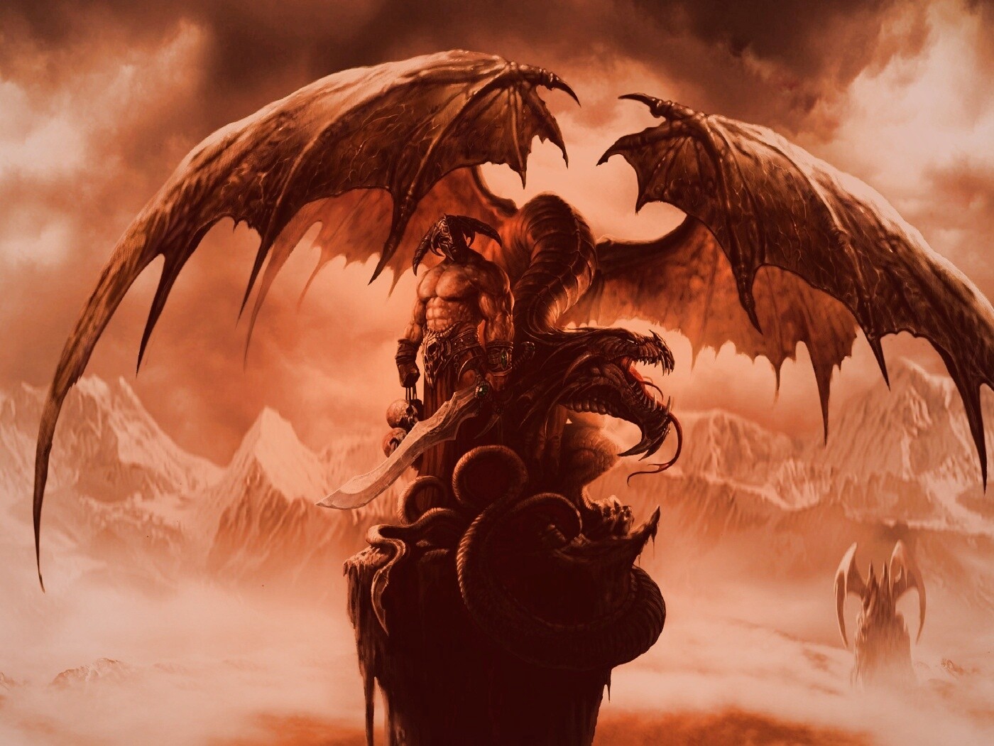 Варвар и дракон обои