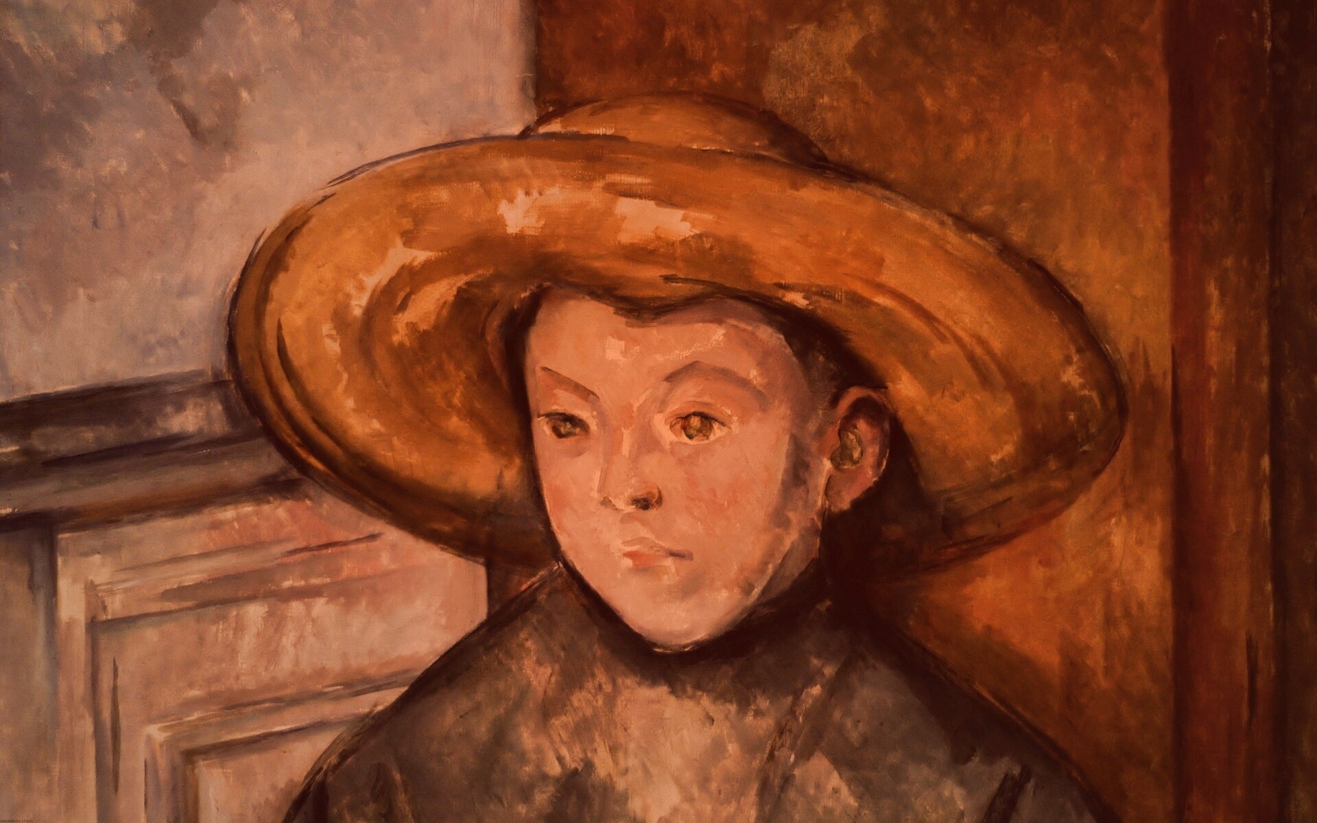 Мальчик в шляпе обои