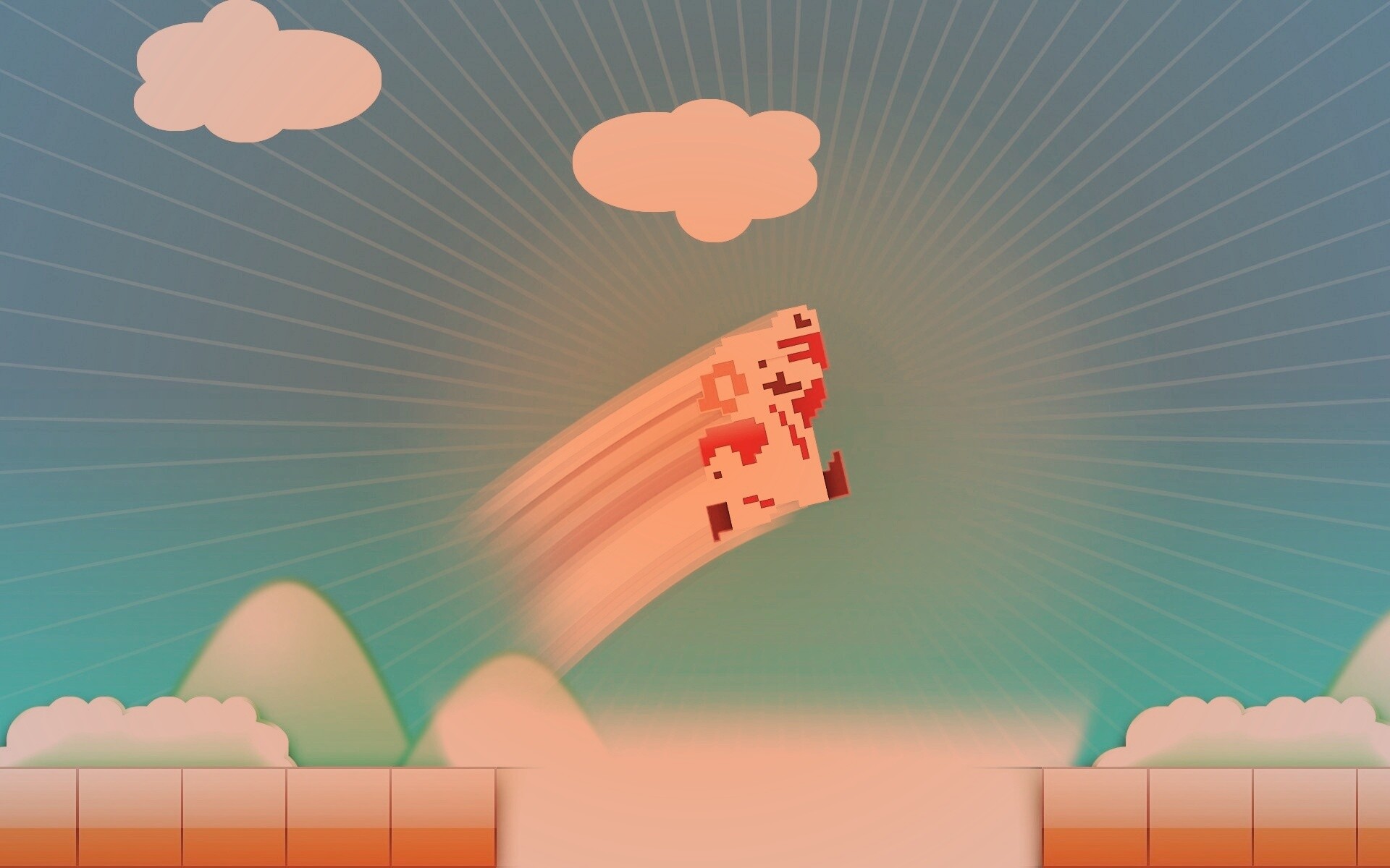 Прыжок Марио обои