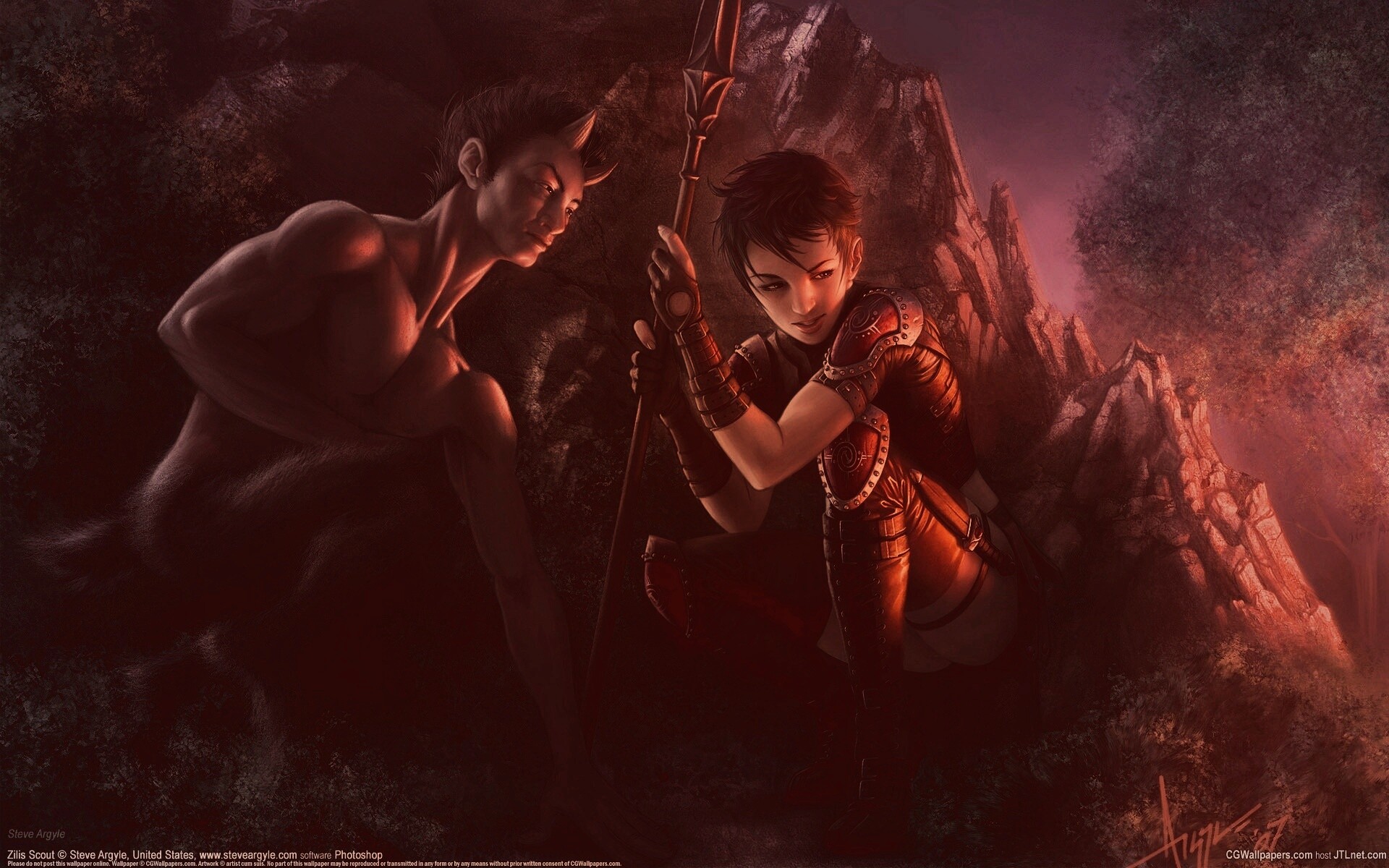 Девушка и сильван обои