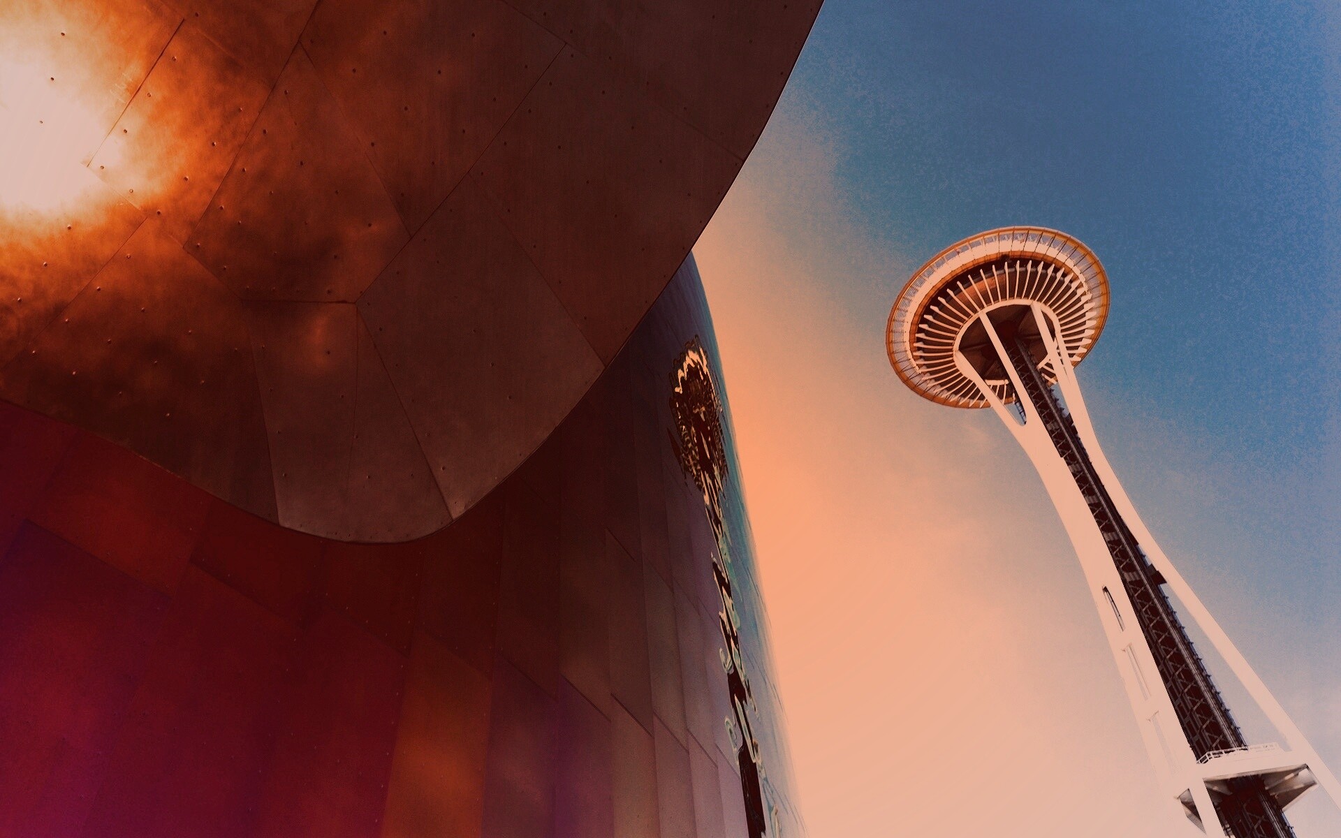 Space Needle Tower обои