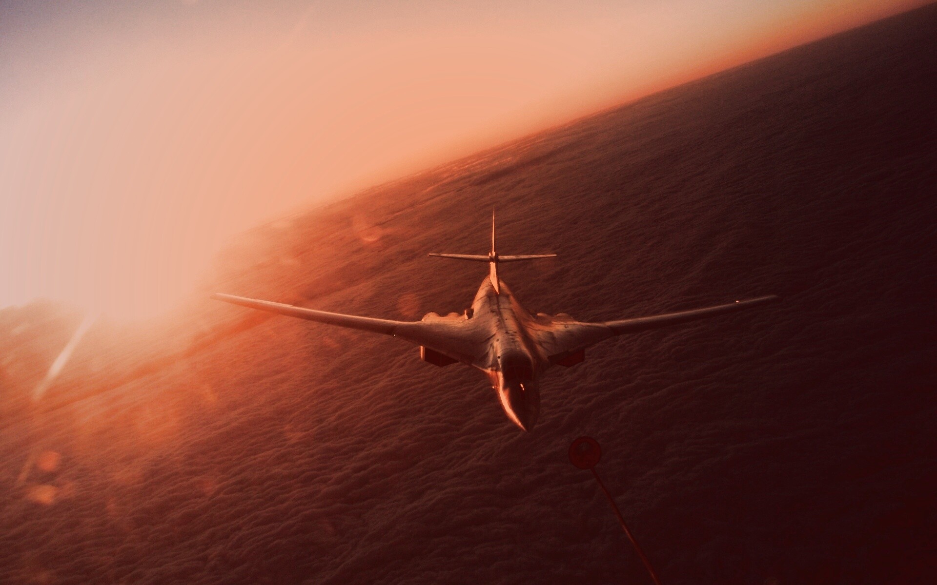 Ту 160 над облаками обои