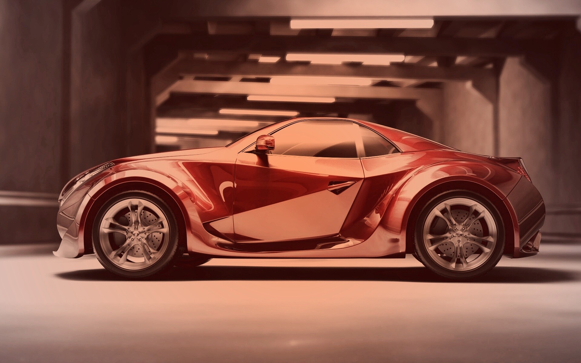 Красный концепт обои