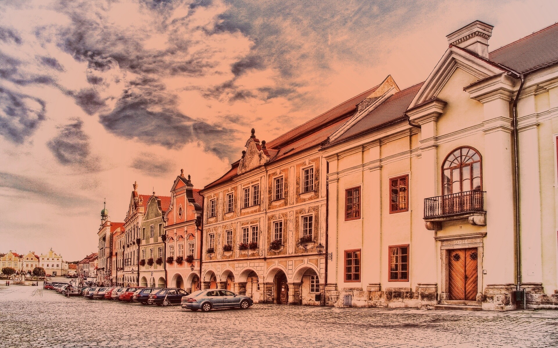 Домики в Чехии обои