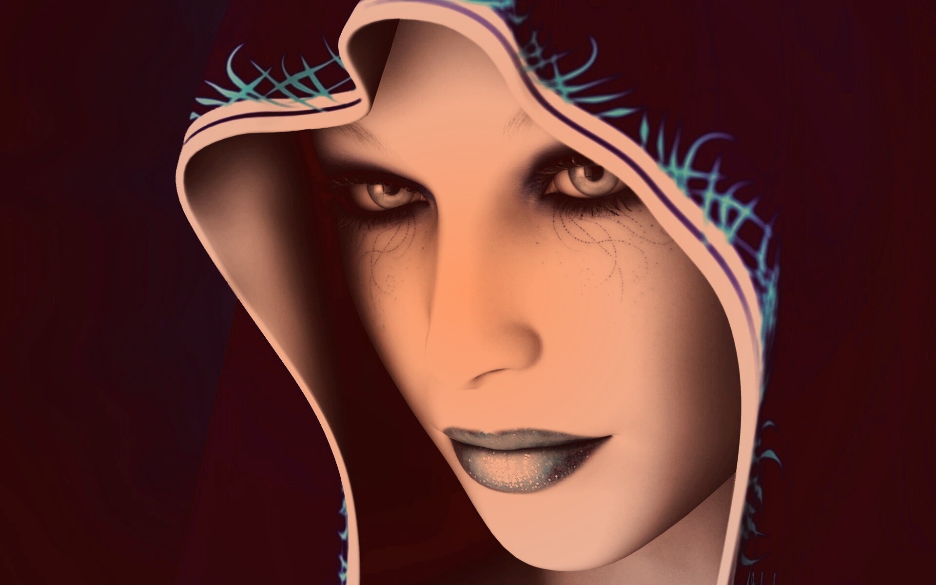 Магичка в капюшоне обои